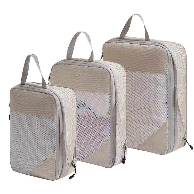 8 Pack Travel Storage Organizer Bags for Cosmetics, Clothes & Shoes